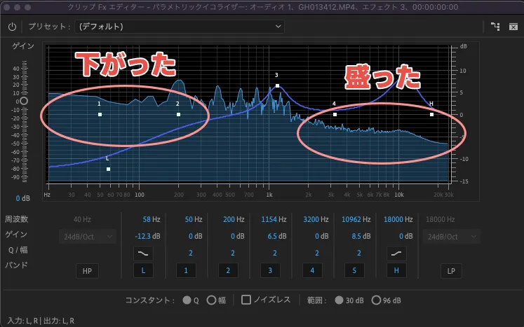 パラメトリックイコライザー６