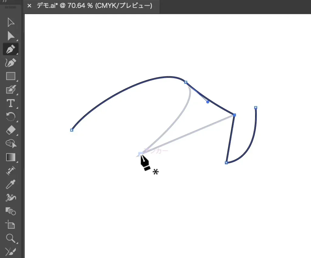 アンカーポイントの削除2